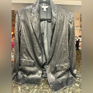 Nine West Black Sequin Blazer